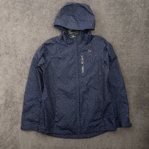 Paradox Womens Rain/Windbreaker Jacket Size‎ Medium Blue Print Outdoor Hiking